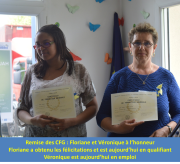 Remise des CFG à Floriane et Véronique