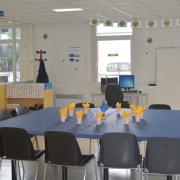 Salle décorée